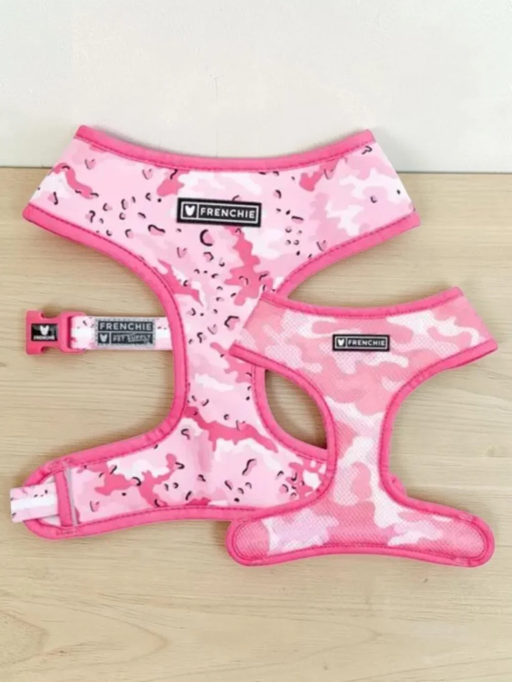 Frenchie Duo Reversible Harness & Matching Leash - Extra Large, EUC